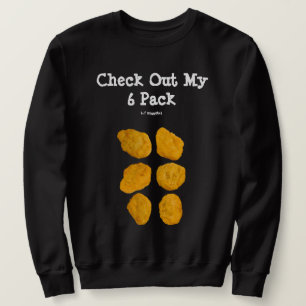 Personalisiert Real Chicken Nuggets Funny 6 Pack A Sweatshirt