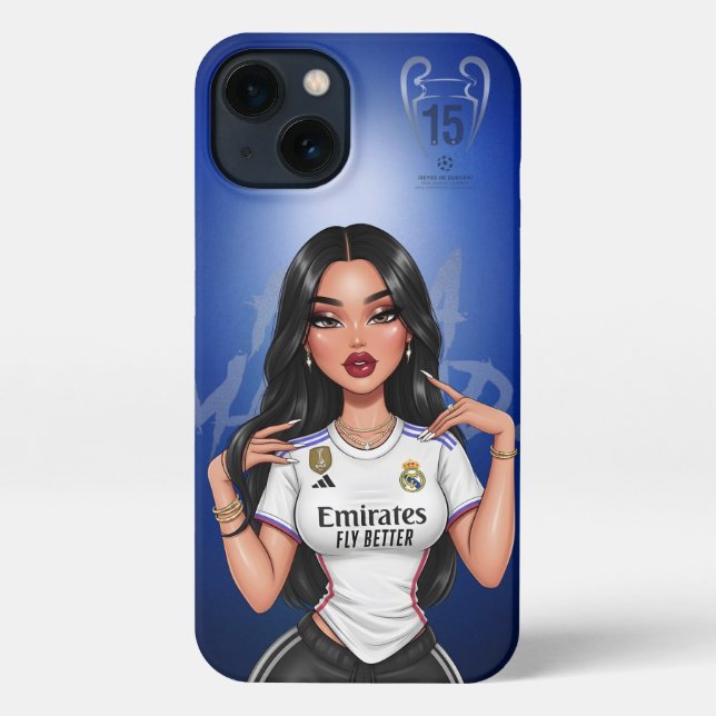 Personalisiert Real Madrid Fan Phone Case iPhone Hülle (Rückseite)