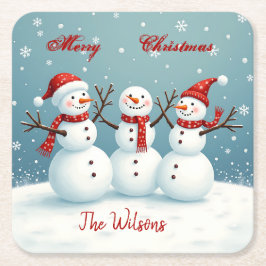 Personalisiert Rechteckiger Pappuntersetzer