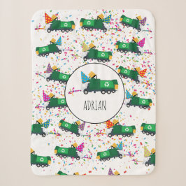 Personalisiert Recycelnd Garbage Truck Party Muste Sherpadecke