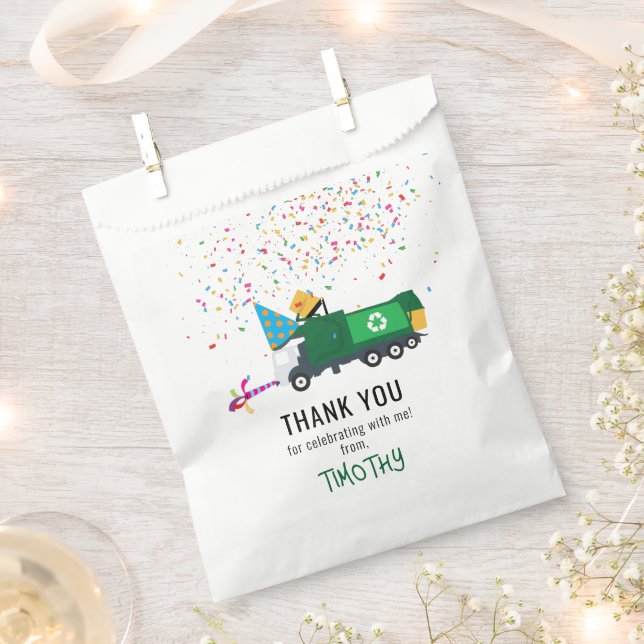 Personalisiert Recycelnd Thema Garbage Truck Party Geschenktütchen (Ausgeschnitten)