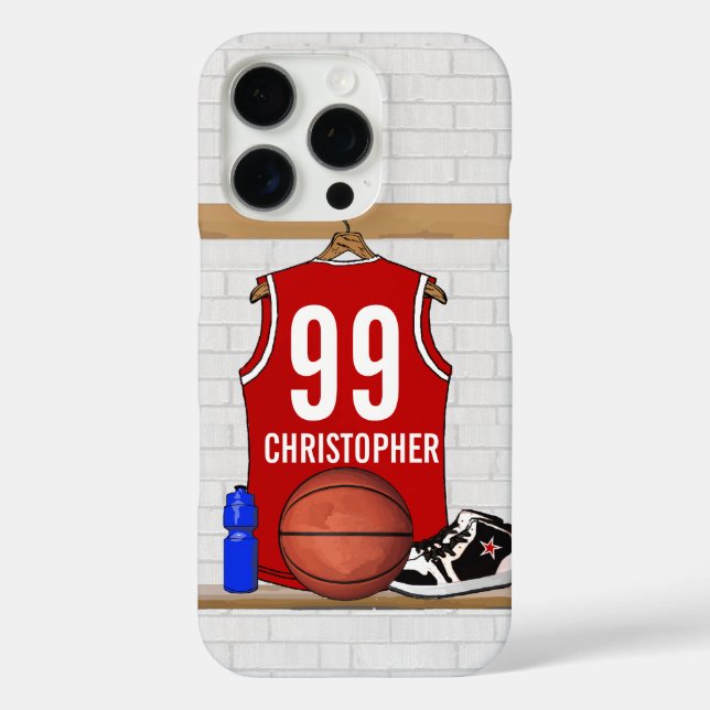 Personalisiert Red and White Basketball Jersey title_seo2 (Rückseite)
