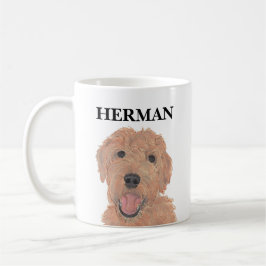 Personalisiert Red Apricot Golden Doodle Kaffeetasse