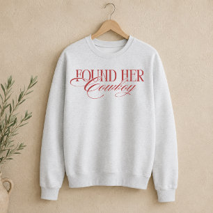 Personalisiert Red fand ihren Cowboy Bachelorette Sweatshirt