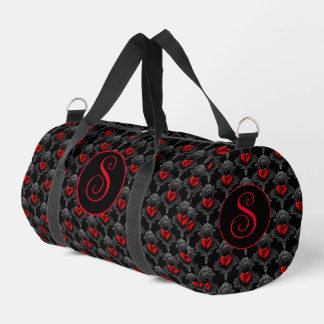 Personalisiert Red Goth Heart Duffle Bag