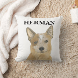 Personalisiert Red Heeler Australian Cattledog Kissen