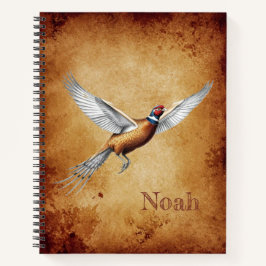 Personalisiert Red Neck Pheasant Journal-Notebook Notizbuch