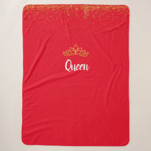Personalisiert Red Sherpa Blanket Sherpadecke