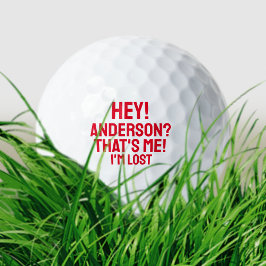 Personalisiert Red Typografy Funny Love Golf Balls Golfball