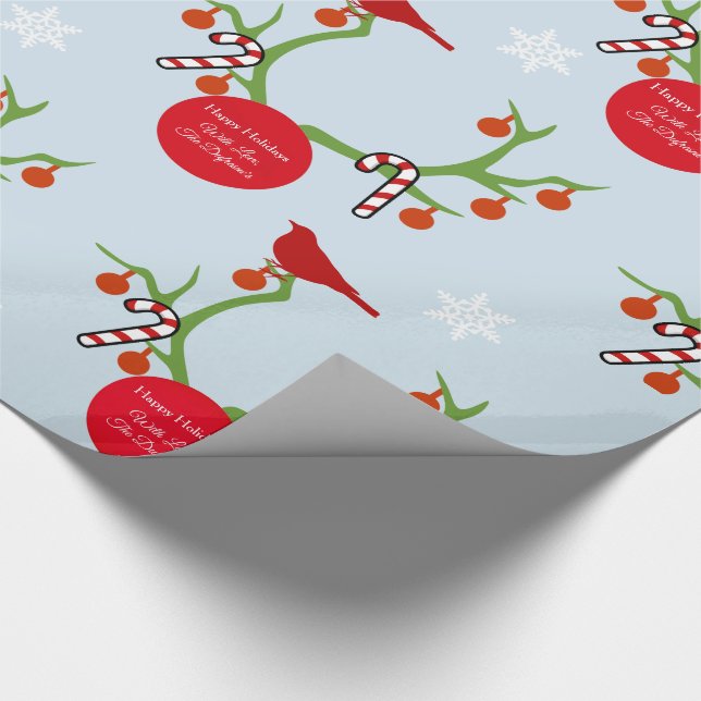 Personalisiert Reindeer Antlers Weihnachten Geschenkpapier (Ecke)