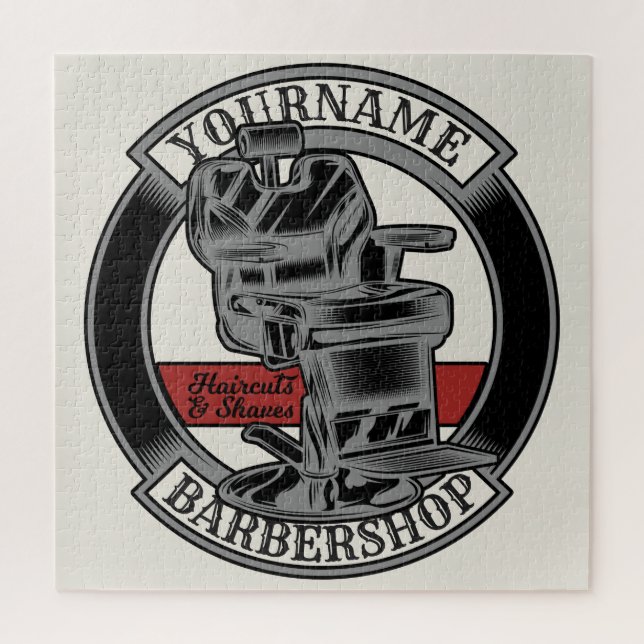 Personalisiert Retro BarberShop Barber Chair Salon (Vertikal)