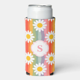 Personalisiert Retro Daisy Selters Dosenkühler