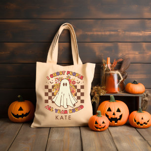 Personalisiert Retro Groovy Halloween Tragetasche