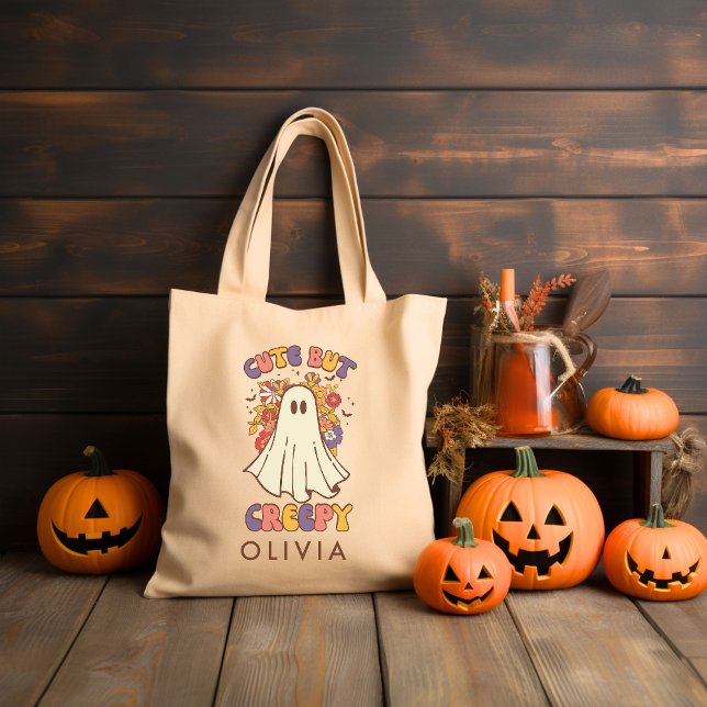 Personalisiert Retro Groovy Halloween Tragetasche (Von Creator hochgeladen)