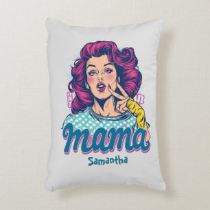 Personalisiert Retro Mama Pop Art. 11 Dekokissen