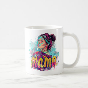 Personalisiert Retro Mama Pop Art. 13 Kaffeetasse