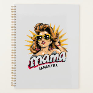 Personalisiert Retro Mama Pop Art 1 Planer