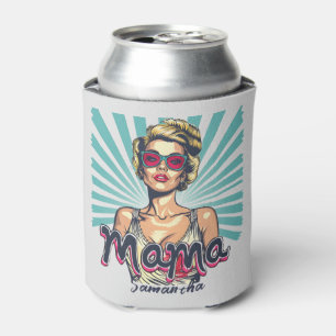 Personalisiert Retro Mama Pop Art. 7 Dosenkühler