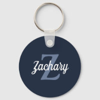 Personalisiert Retro Monogram Navy White