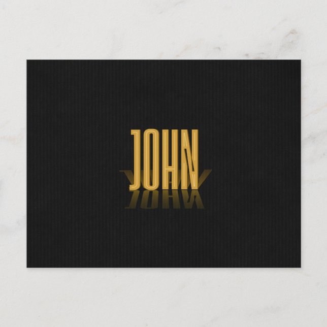 Personalisiert Retro Movie Poster John Gold Postkarte (Vorderseite)