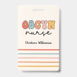 Personalisiert Retro OBGYN Nurse Ausweis