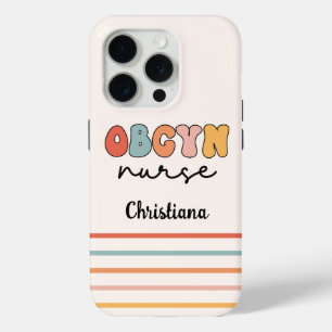 Personalisiert Retro OBGYN Nurse Case-Mate iPhone Hülle