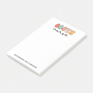 Personalisiert Retro OBGYN Nurse Post-it Klebezettel