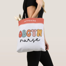Personalisiert Retro OBGYN Nurse Tasche