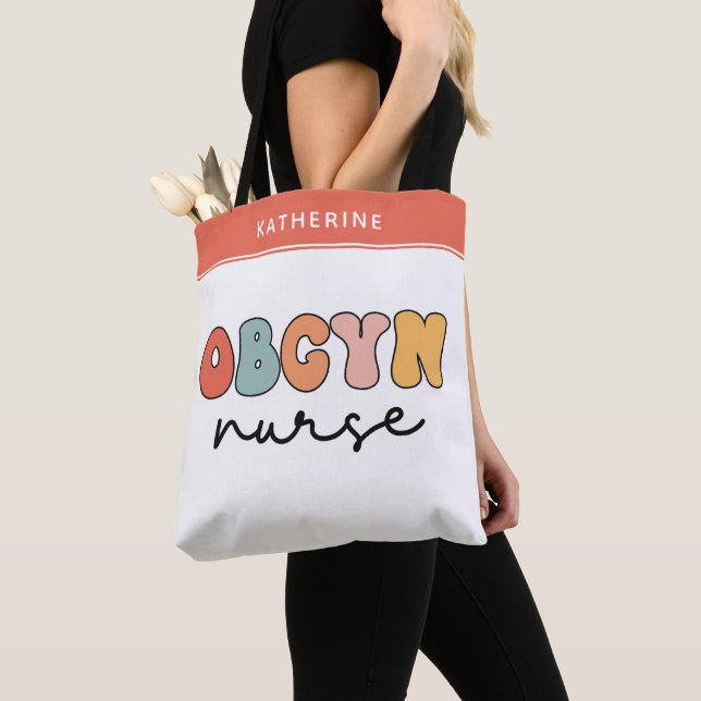 Personalisiert Retro OBGYN Nurse Tasche (Von Nahem)