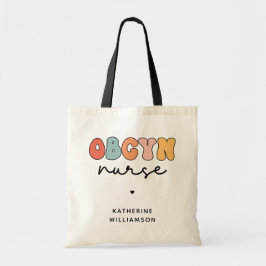 Personalisiert Retro OBGYN Nurse Tragetasche