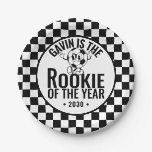 Personalisiert Retro Vintag Soccer Geburtstagspart Pappteller