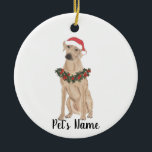Personalisiert Rhodesian Ridgeback Keramik Ornament<br><div class="desc">Machen Sie die schöne Liste in diesem Jahr mit einem Ornament Ihrer Lieblings-rhodesian ridgeback Elf! Für die süßesten Geschenke,  paaren Sie es mit einem passenden Kunstdruck oder einem anderen Artikel aus meiner Sammlung!</div>