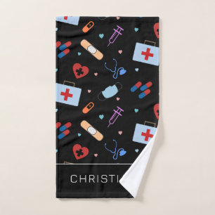 Personalisiert RN Nurse   Medizinisches Muster Handtuch