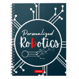 Personalisiert-Roboterrechner Notizblock