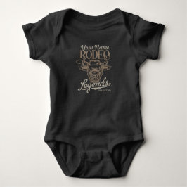 Personalisiert Rodeo Old West Steer Roping Legends Baby Strampler