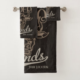 Personalisiert Rodeo Old West Steer Roping Legends Badhandtuch Set