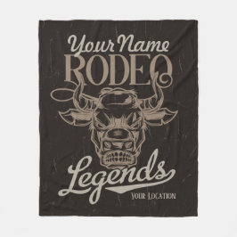 Personalisiert Rodeo Old West Steer Roping Legends Fleecedecke