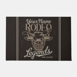 Personalisiert Rodeo Old West Steer Roping Legends Fußmatte