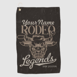 Personalisiert Rodeo Old West Steer Roping Legends Golfhandtuch