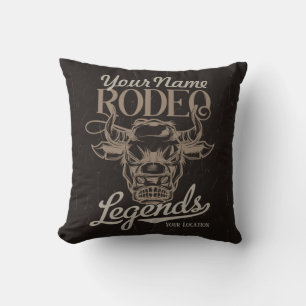 Personalisiert Rodeo Old West Steer Roping Legends Kissen