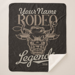 Personalisiert Rodeo Old West Steer Roping Legends Sherpadecke