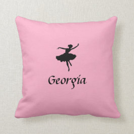 Personalisiert rosa Ballettkissen Kissen