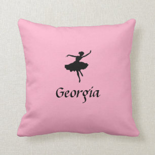 Personalisiert rosa Ballettkissen Kissen