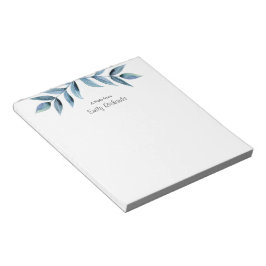 Personalisiert rosa Blumenmuster gemustert Notepad Notizblock