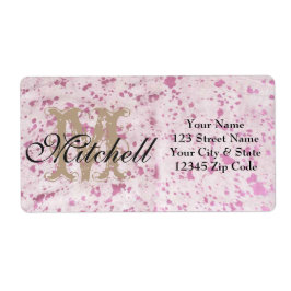 Personalisiert rosa Cowhide Versandadressen