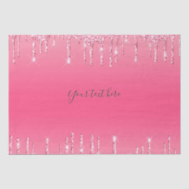 Personalisiert rosa Driving Glitzer Girly Trendy Seidenpapier