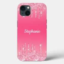 Personalisiert rosa Driving Glitzer Trendy Glam Ca