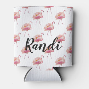 Personalisiert rosa Flamingo Can Cooler Dosenkühler