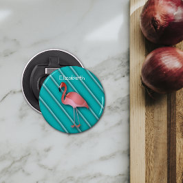 Personalisiert rosa Flamingo Flaschenöffner