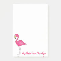 Personalisiert rosa Flamingo Tropical Island Bird